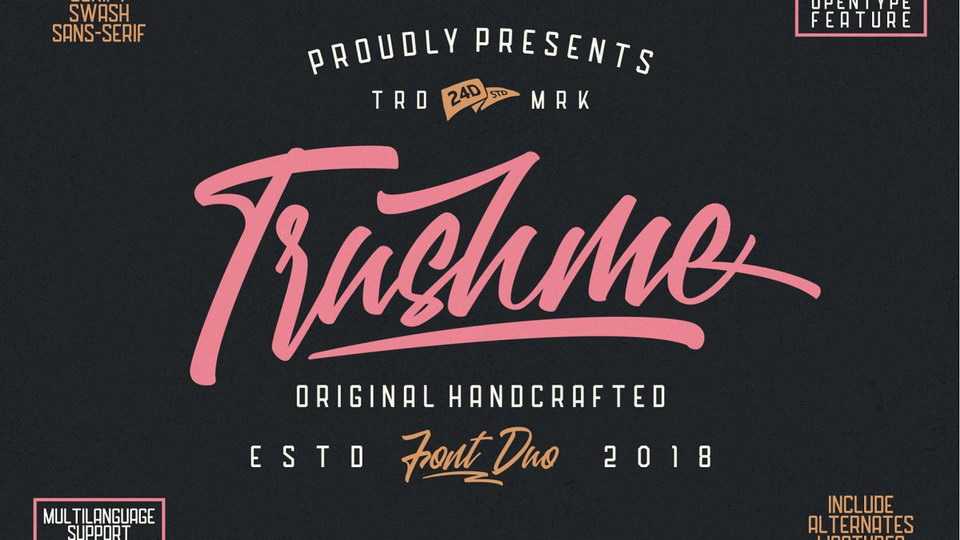 Trushme Script Font › Fontesk