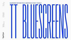 TT Bluescreens Font Family › Fontesk