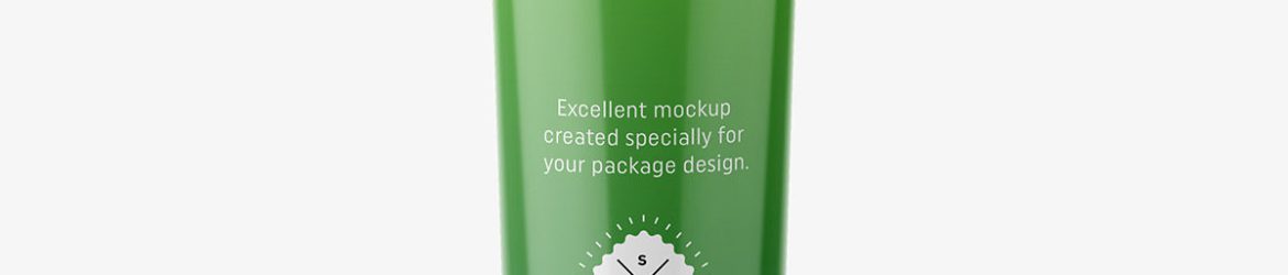 Tube with pump mockup / glossy