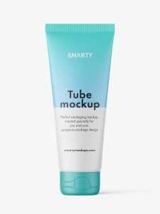 Tube with sealed cap mockup / matt