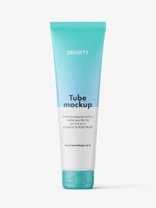Tube with sealed cap mockup / matt