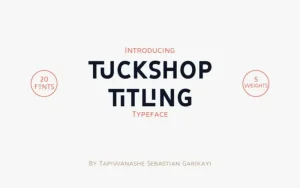 Tuckshop Titling Font Family