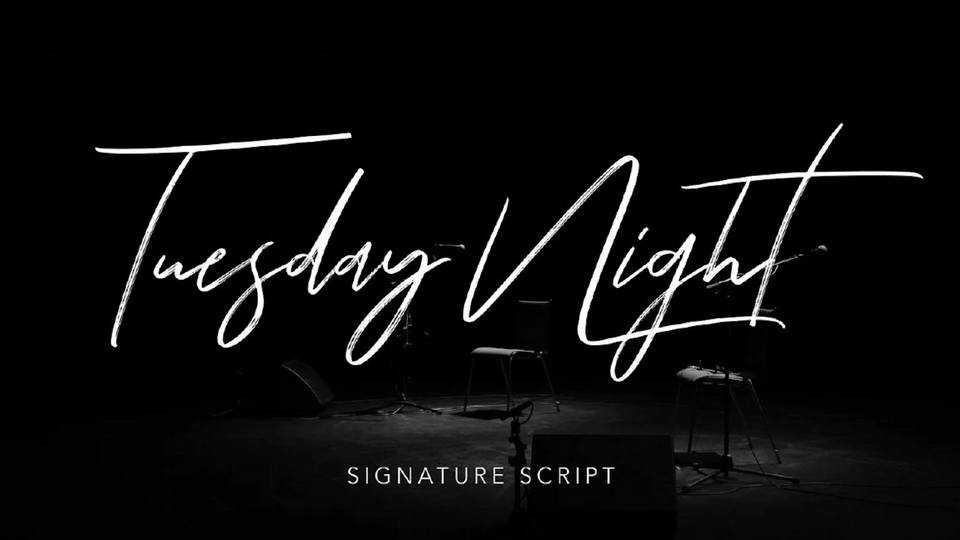 Tuesday Night Script Font › Fontesk