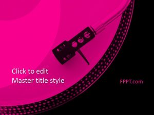 Turntables PowerPoint Template