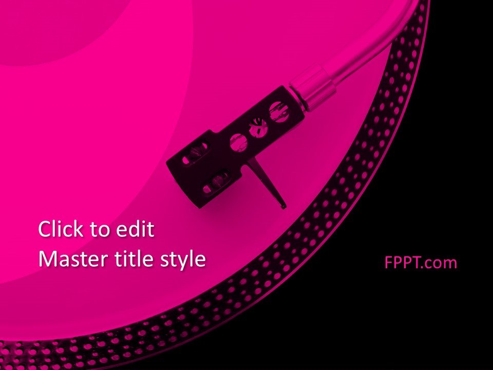 Turntables PowerPoint Template
