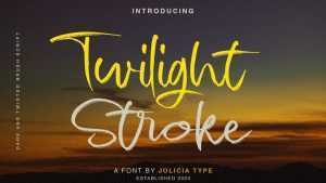 Twilight Stroke Font › Fontesk