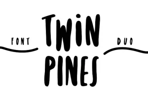 Twin Pines Font Duo