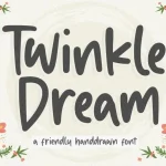 Twinkle Dream Handdrawn Font - Fonte Grátis Twinkle Dream Handdrawn Font