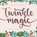 Twinkle Magic Script Font - Fonte Grátis Twinkle Magic Script Font