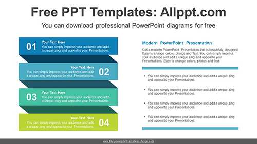 Twisted Ribbon Banner PowerPoint Diagram