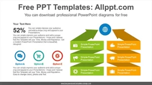 Twisted ribbon banners PowerPoint Diagram Templates