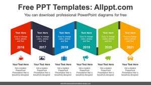Twisted Ribbon Banners PPT Diagram