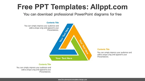 Twisted Triangle Combination PPT Diagram