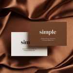 Two business cards mockup