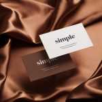 Two business cards on satin background mockup - Free PSD Download Two business cards on satin background mockup