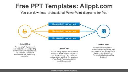Two circle PowerPoint Diagram Template