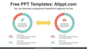 Two Doughnut Charts PowerPoint Diagram