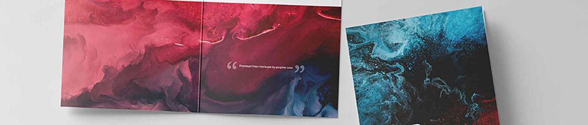 Two Fold A4 Flyer Mockup