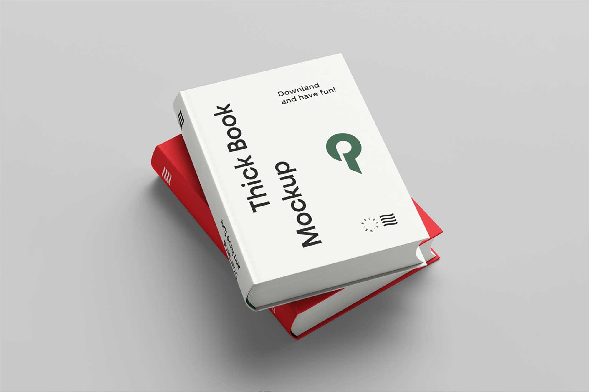 Two Free Hardcover Books Mockup (PSD)
