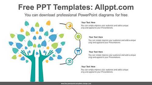 Two Hand Tree PowerPoint Diagram