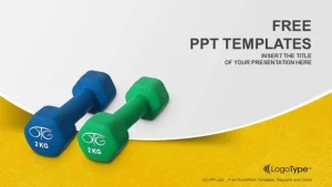 Two of Dumbbells PowerPoint Templates