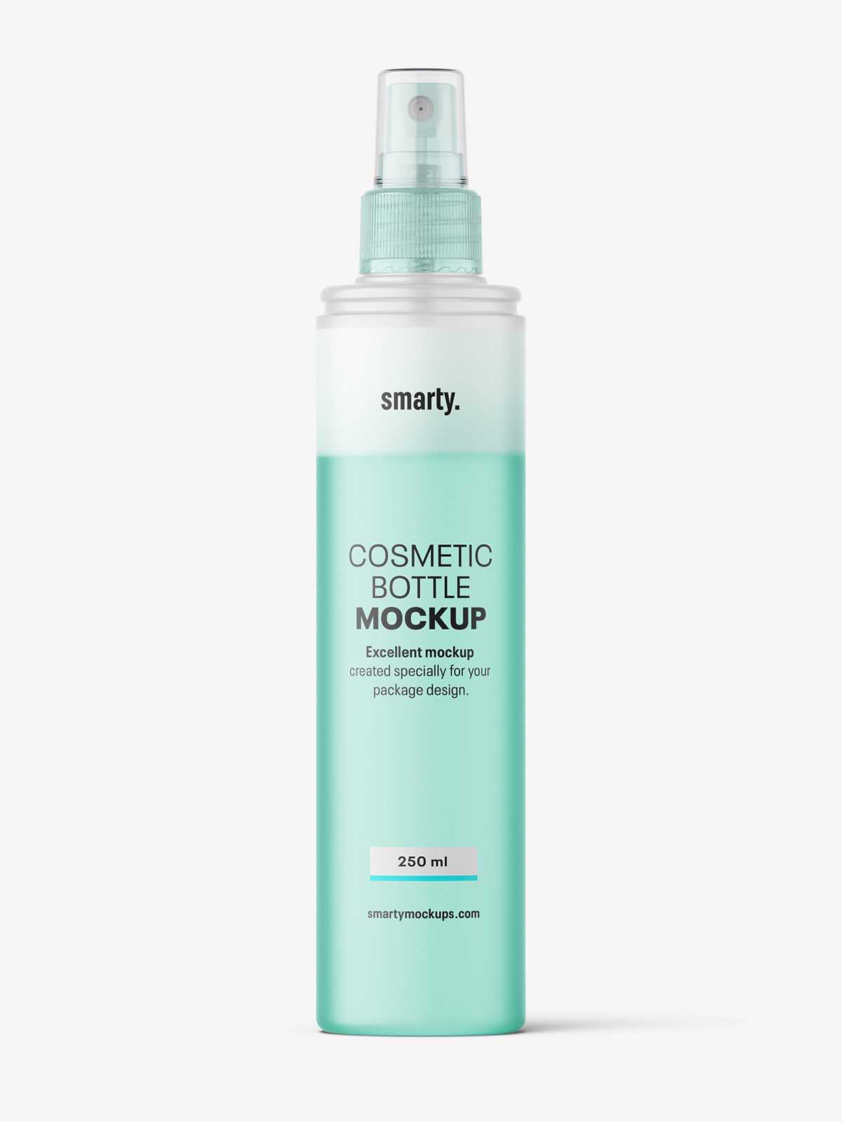 Two phase liquid bottle mockup