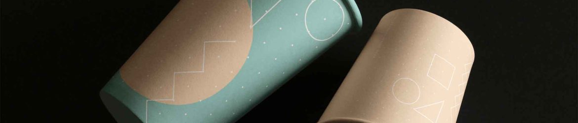Two Sizes Paper Cups Mockups