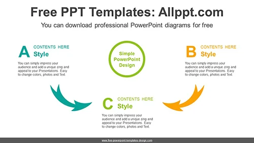 Two Style Compare Diagram Template