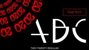 TWO TWENTY Font › Fontesk