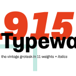 Typewalk 1915 Font Family
