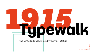 Typewalk 1915 Font Family