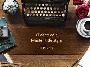 Typewriter PowerPoint Template