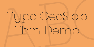 Typo GeoSlab Thin