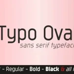 Typo Oval Sans Serif Font - Fonte Grátis Typo Oval Sans Serif Font