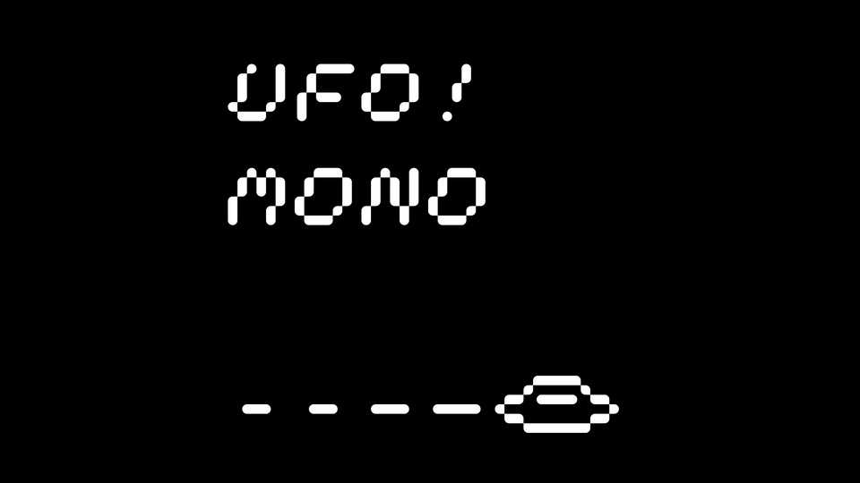 UFO! Mono Font › Fontesk