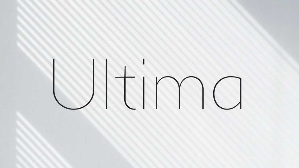 Ultima Typeface › Fontesk