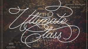 Ultimate Class Script Font › Fontesk