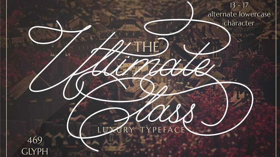 Ultimate Class Script Font › Fontesk