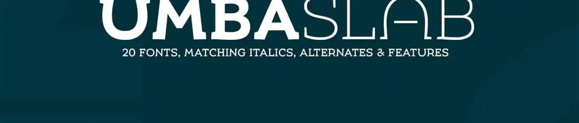Umba Slab Font Family