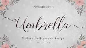 Umbrella Font › Fontesk