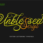 Unblessed Script font