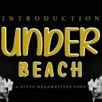 Under Beach Display Font