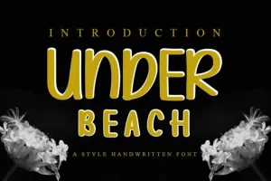 Under Beach Display Font