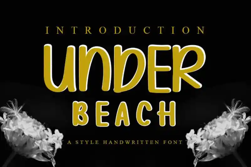Under Beach Display Font