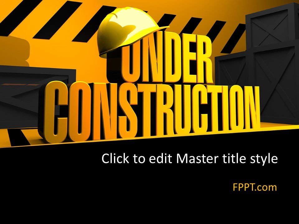 Under Construction PowerPoint Template