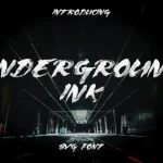 Underground Brush Font - Fonte Grátis Underground Brush Font