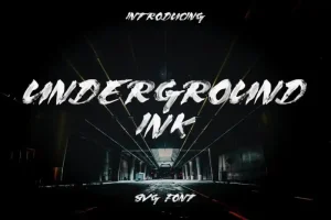Underground Brush Font