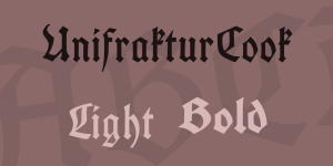 UnifrakturCook Font Family