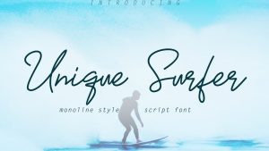 Unique Surfer Font › Fontesk