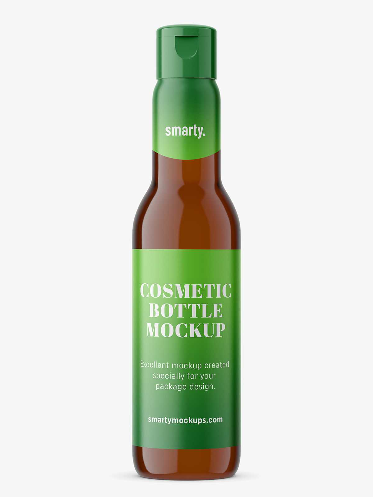 Univeral bottle mockup / amber